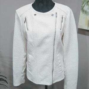 Calvin Klein Ivy Textured Moto Jacket